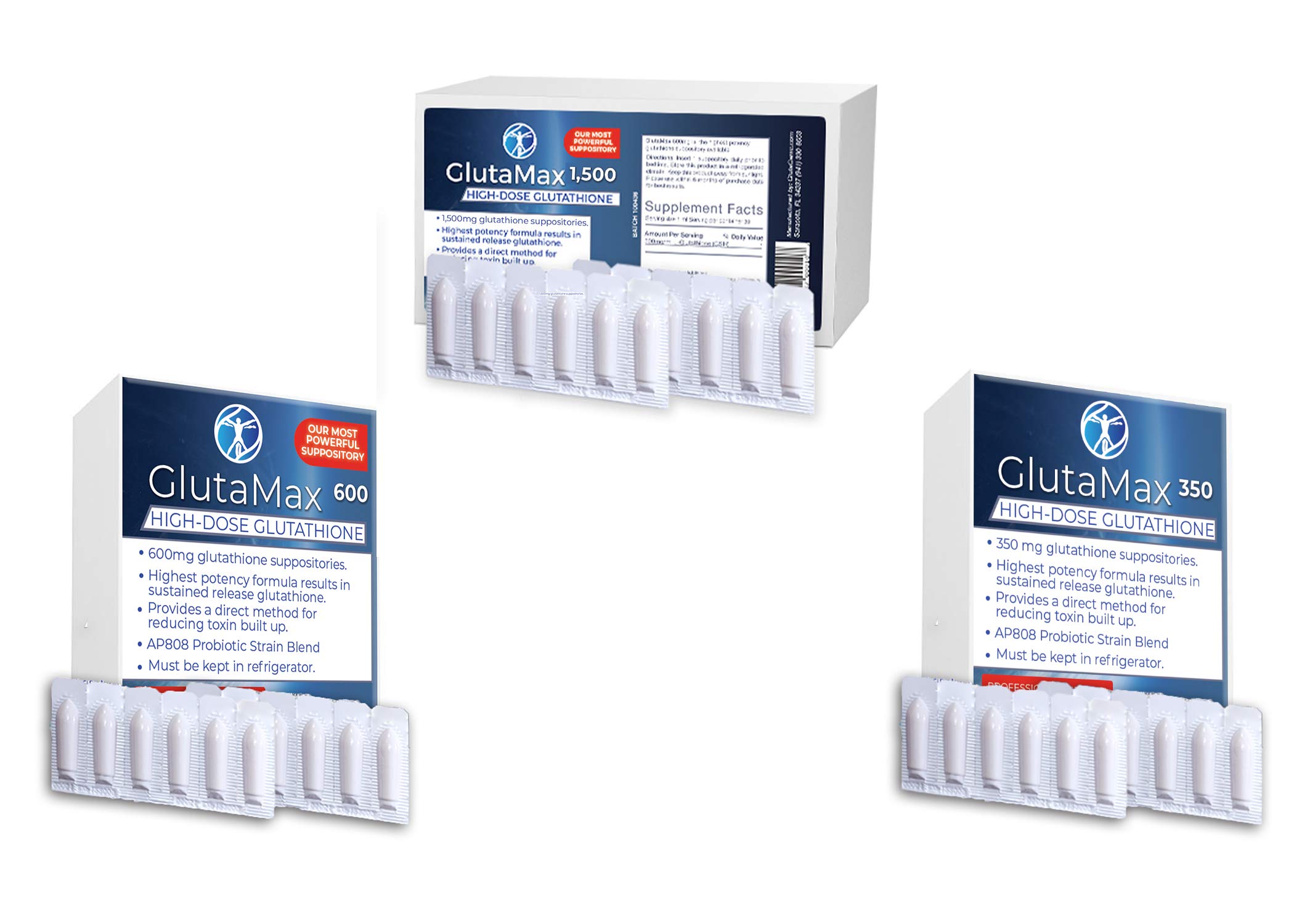 glutathione suppositories 1500mg Glutathione Skin Brightening Suppositories main image 0