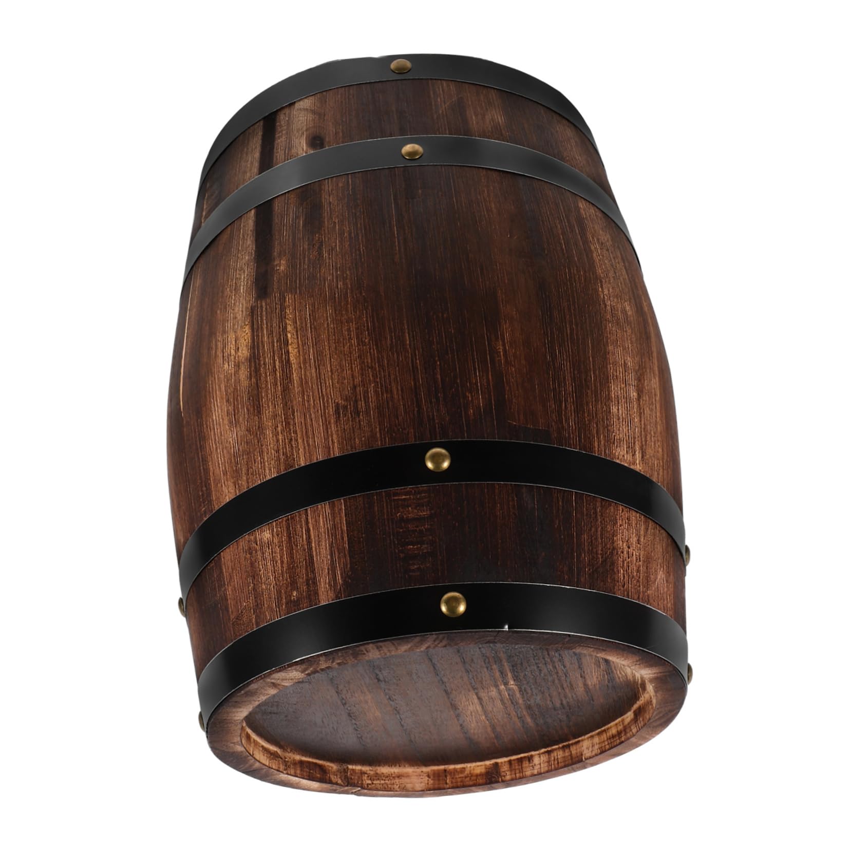 STOBAZA Antique Style Wooden Wine Barrel Mini Barrels for Decor Beer Barrel Prop for Home Bar Kitchen