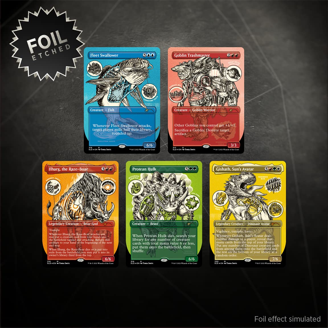 anatomy of a mtg card Magic: The Gathering Secret Lair Etched Foil: Monster 101 Toys The 42 Best Elf Options:Yuna 