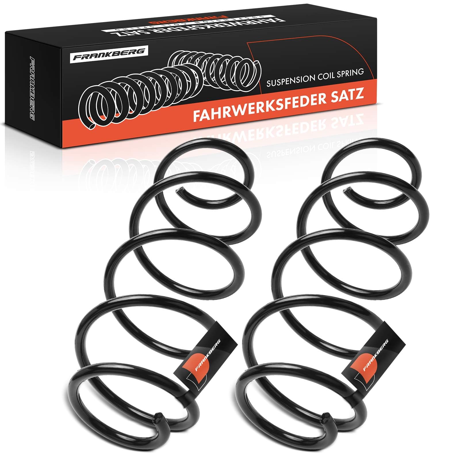 Frankberg 2 ressorts de suspension, essieu avant 9801945480 | Compatible avec: C4 Grand Picasso II DA DE, C4 Picasso II