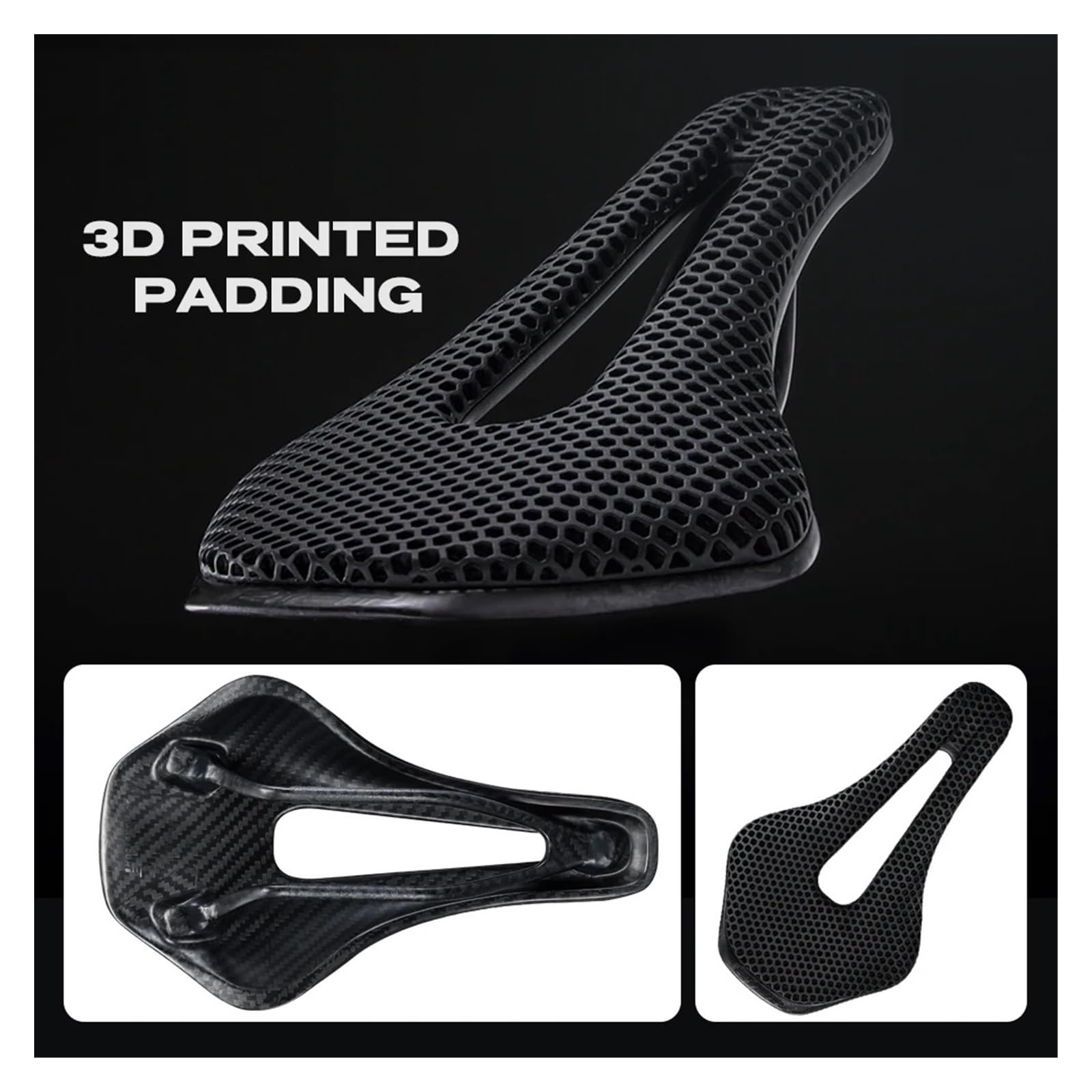 Selle de vélo 6D en carbone pour route et montagne Selle de vélo 6D en carbone pour route et montagne