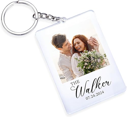 Miniatura 10 de Custom Couple Photo Acrylic Keychain - Personalized Couples Photo - Durable, Dual-Sided Customization, Perfect Gift for Anniversaries, Valentines,