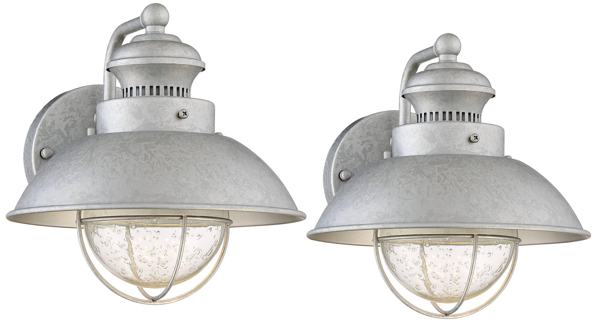John Timberland Fordham Industrial Wall Light Sconces Set of 2