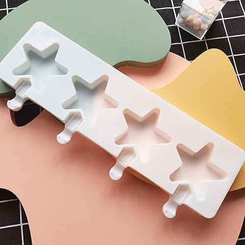 Miniatura 9 de Popsicles Molds Set Silicone 4 Cavities Oval Cake For Pop Molds Popsicles Molds For Summer Homemade Cakesicles For Party Ice Cream Mold Silicone