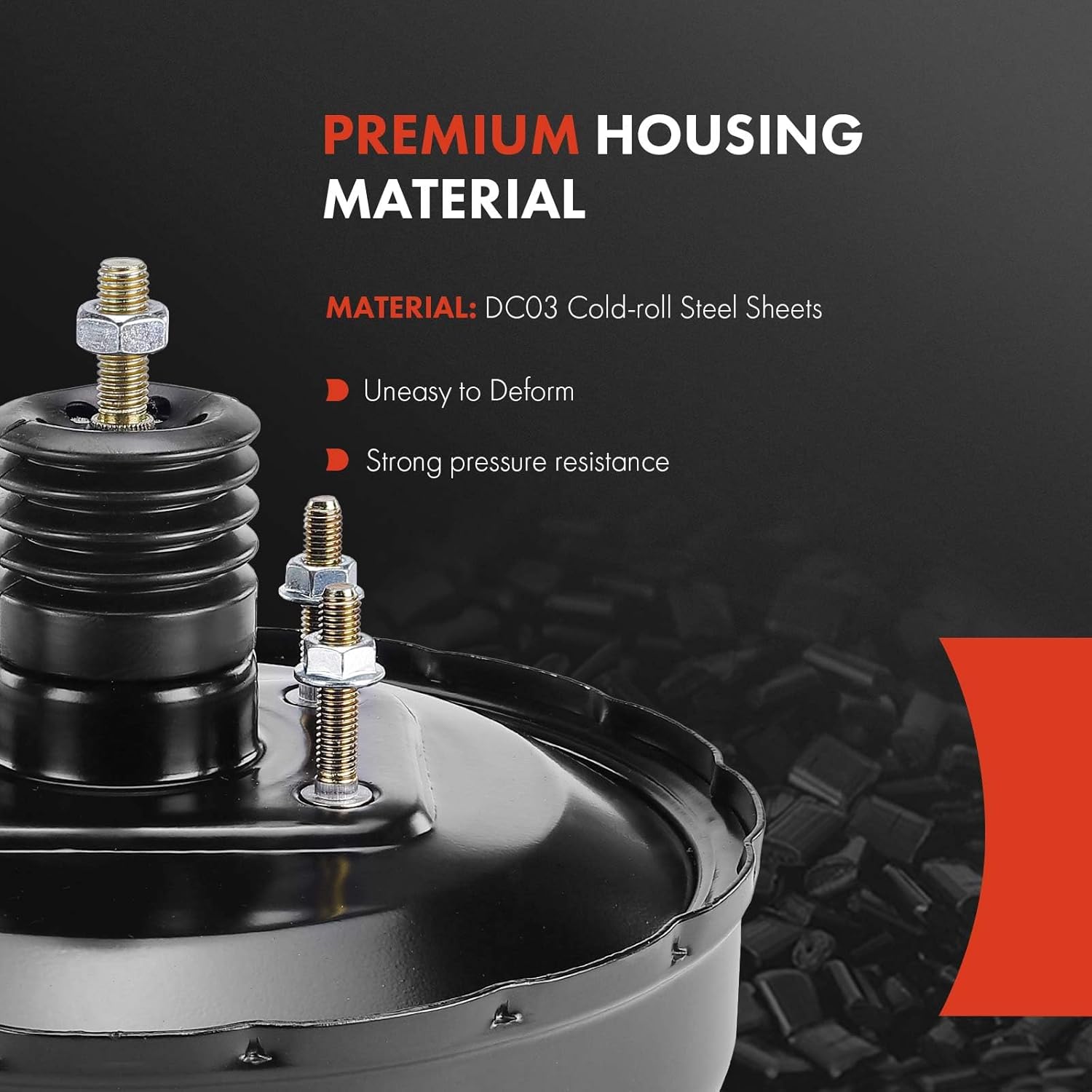 A-Premium Vacuum Power Brake Booster Compatible with Select Hyundai Models - Santa Fe 2001-2006, 2.4L 2.7L 3.5L - Replace # 5861026000