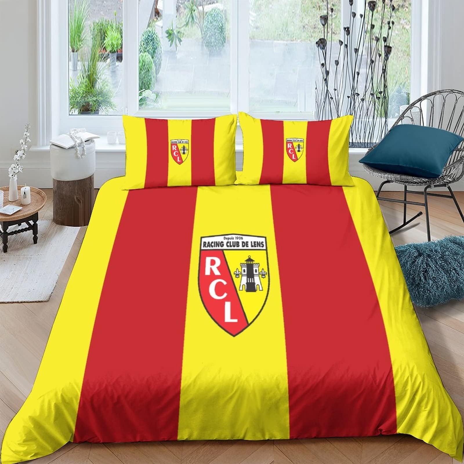 Housse de couette RC Lens 3D 200x200cm pour lit deux personnes