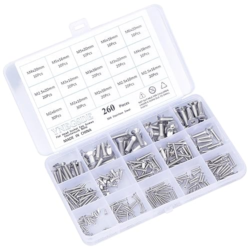 Miniatura 4 de Phillips Tornillos avellanados de cabeza plana Tornillos de máquina M2 M2.5 M3 M4 M5 M6 Tornillos Surtido de Tornillos de Acero Inoxidable 304