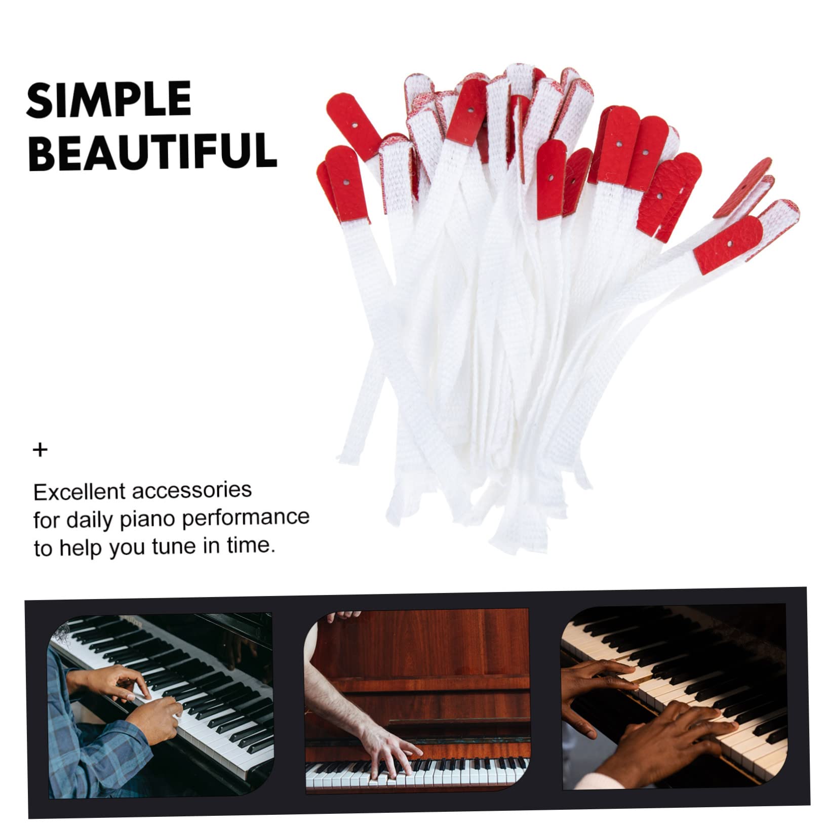 Abaodam 50piezas Cuerdas De De Piano De Accesorios De Reemplazo Para De Afinación De Piano Para Instrumentos