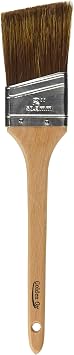 Linzer 0200 En Ox 2453 Sash Paint Brush, 2 in Width, Angular Chiseled Very Fine China Bristle, Gold