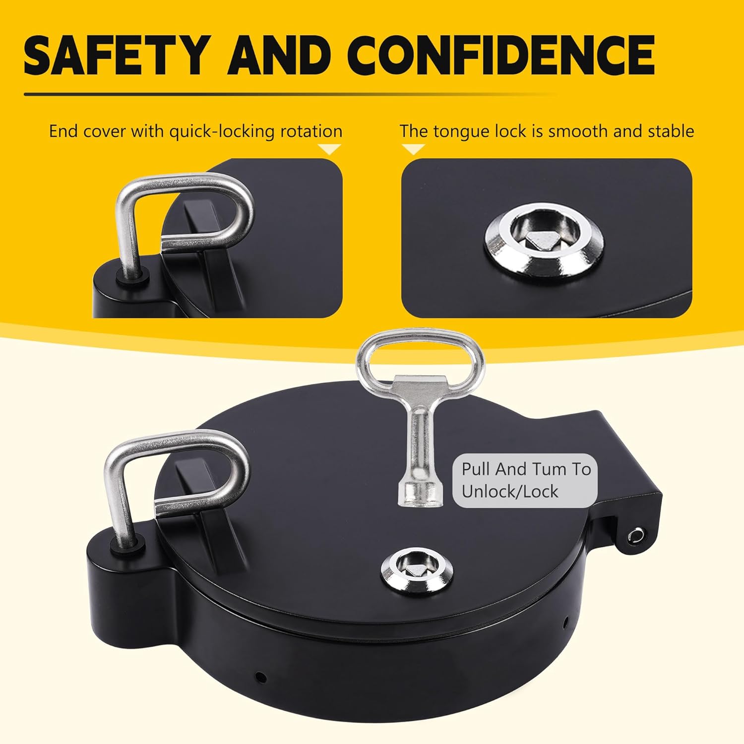 Universal 6 Inch PVC Conduit Carrier Kit with Locking Mechanism - Heavy-Duty, Weather-Resistant for Underground Electrical & Data Cable Protection, Black