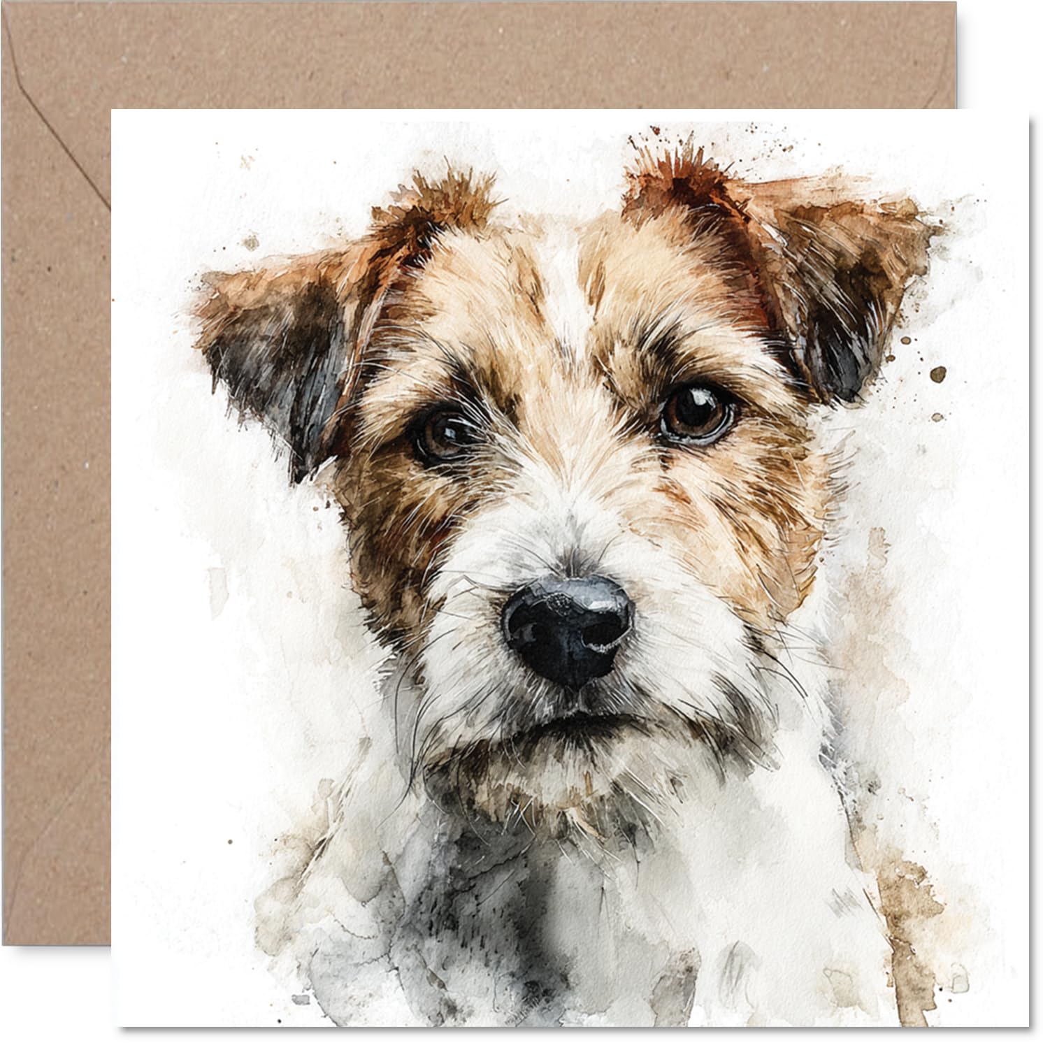 Jack Russell Terrier Birthday Card for Men Women - Dog Breeds - Happy Birthday Card for Grandma Nan Neighbour Grandad, 145mm Bday Greeting Cards