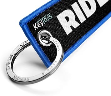 KEYTAILS Keychains, Premium Quality Key Tag for Motorcycle, Scooter, ATV, UTV [Ride Or Die]