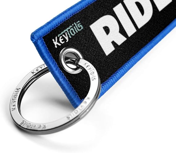KEYTAILS Keychains, Premium Quality Key Tag for Motorcycle, Scooter, ATV, UTV [Ride Or Die]