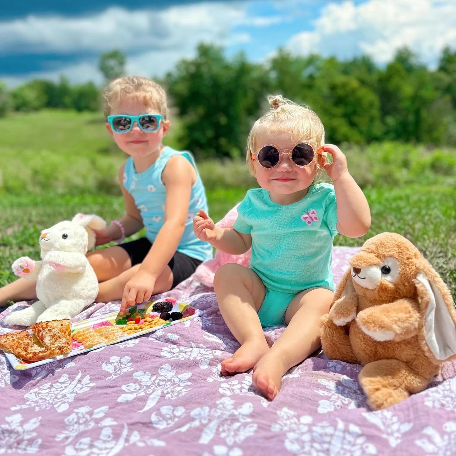 6Pcs Bulk Bunny Plush, Cute Soft Rabbit Stuffed Animal in Bulk for Kids Girls Boys, 15" Easter Basket Stuffers Decorations, Bunny Plushies for Christmas Birthday, Forest Theme Party Decor - Image 4