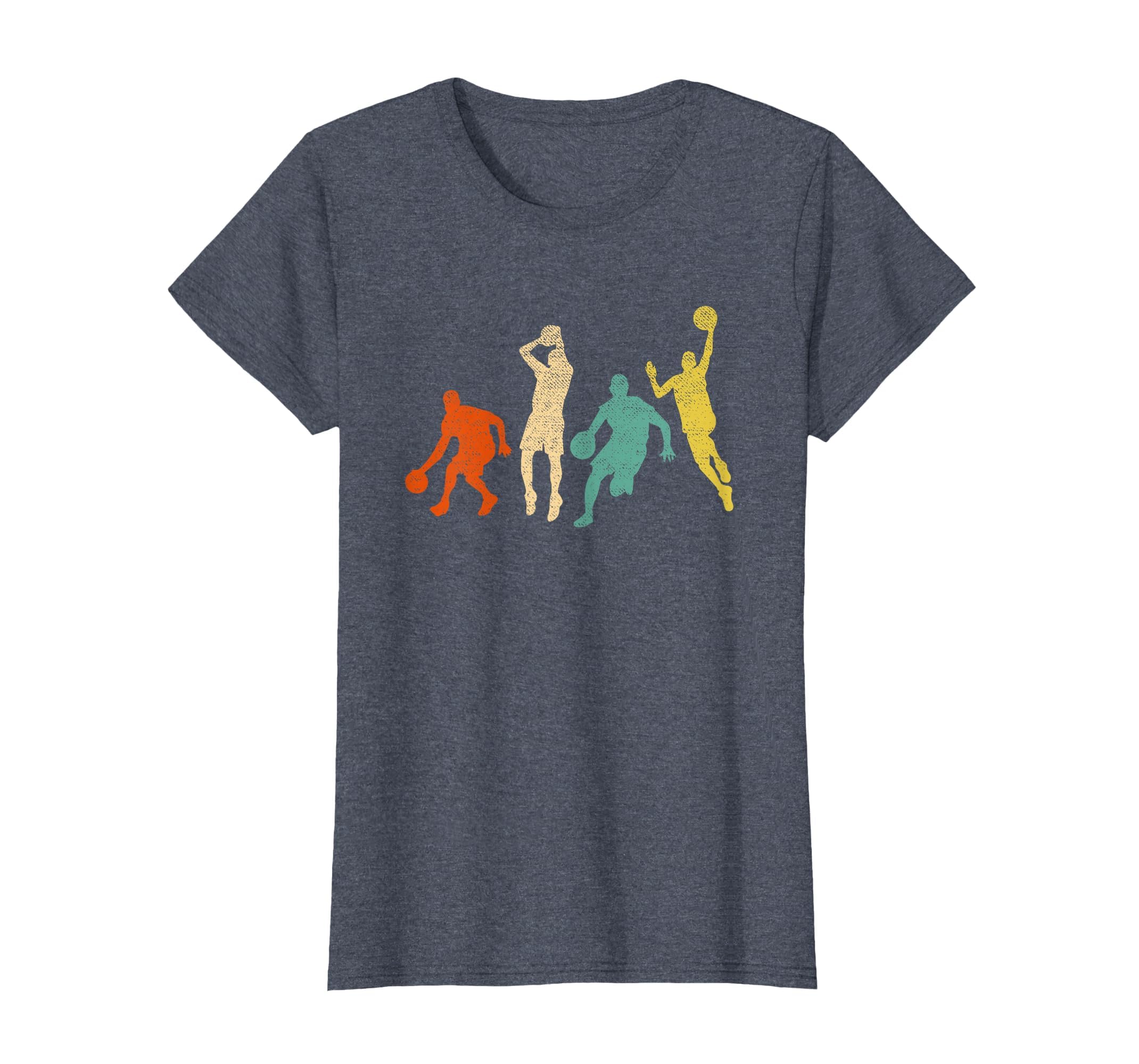 Vintage Basketball Ball Graphic Design Basketball Fan Player T-Shirt