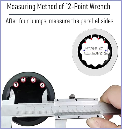 Miniatura 5 de FOCMKEAS Llave combinada de trinquete de 12 pulgada SAE 72 dientes, caja de trinquete de 12 puntos con extremo y extremo abierto, herramientas para