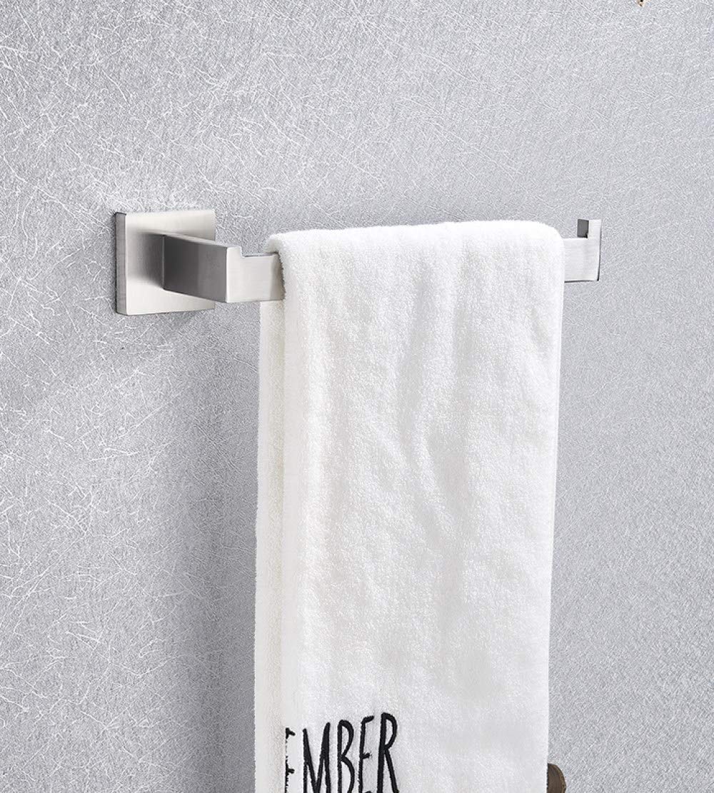 Juego de accesorios para baño Cepillado Gancho para batas Toallero Barra Estante Barra Estante Soporte para papel tisú Soporte para cepillo de dientes Accesorios de baño, Toallero individual, h