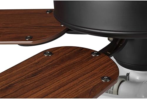 Miniatura 30 de AirPro Collection - Ventilador de techo de cinco aspas de 52 pulgadas con kit de luz blanca grabada