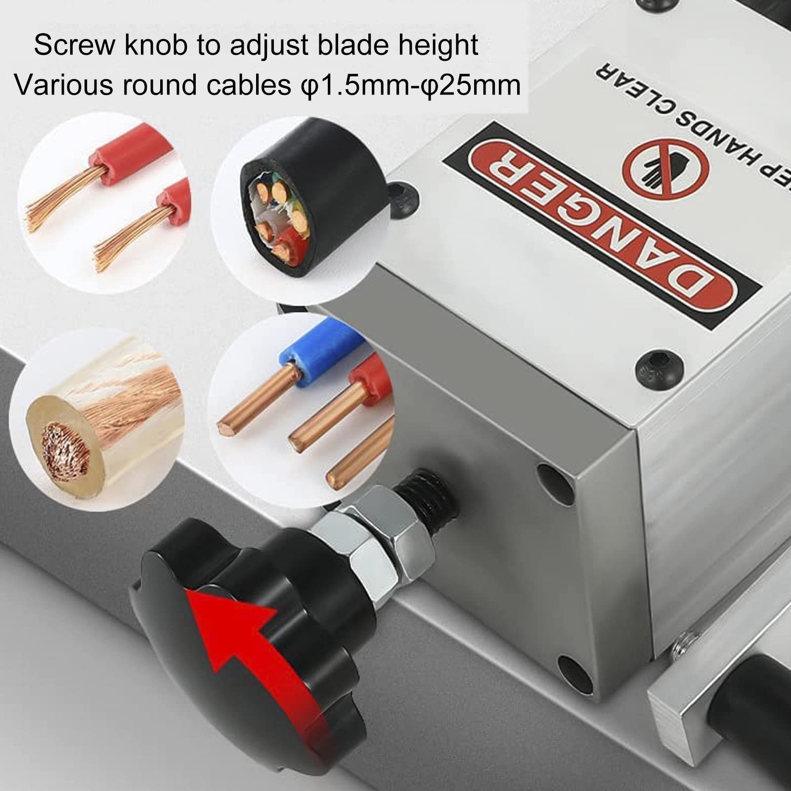 Draadstripmachine met handslinger, draagbaar kabelstripgereedschap, handmatige schrootdraadstripmachine, kabelschilmachine voor recycling van schrootkoper