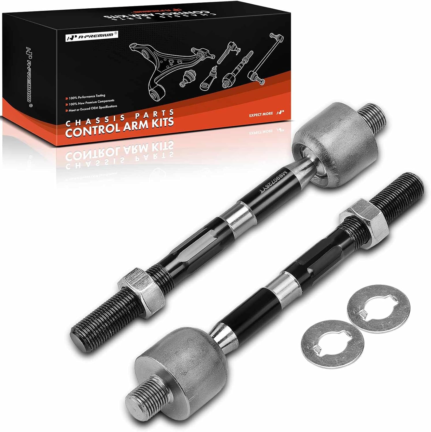 A-Premium 2 x Front Inner Tie Rod Ends, Compatible with Hyundai Sonata 2011-2014, Santa Fe 2013-2018, Azera 2012-2017, Santa Fe XL 2013-2019 & Kia Optima 2011-2015, Cadenza 2014-2016