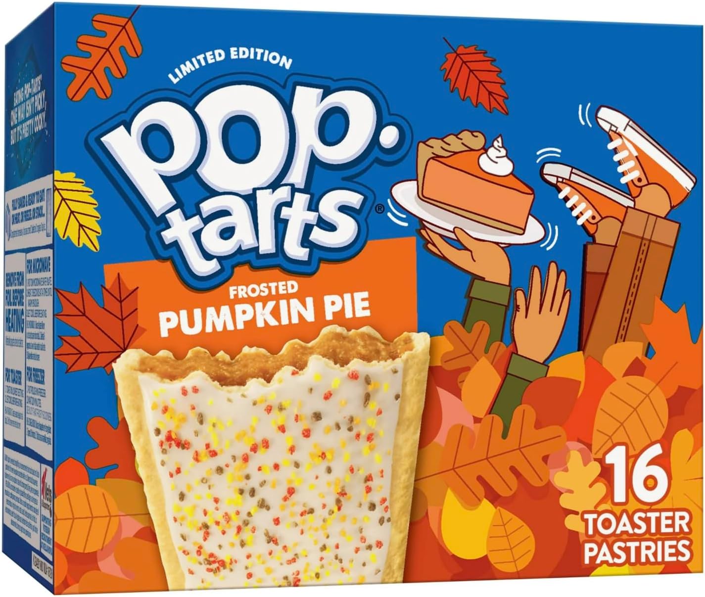 Kellogg's, Pop Tarts, Pumpkin Pie, Limited Edition, 16-Count, 28.2oz Box