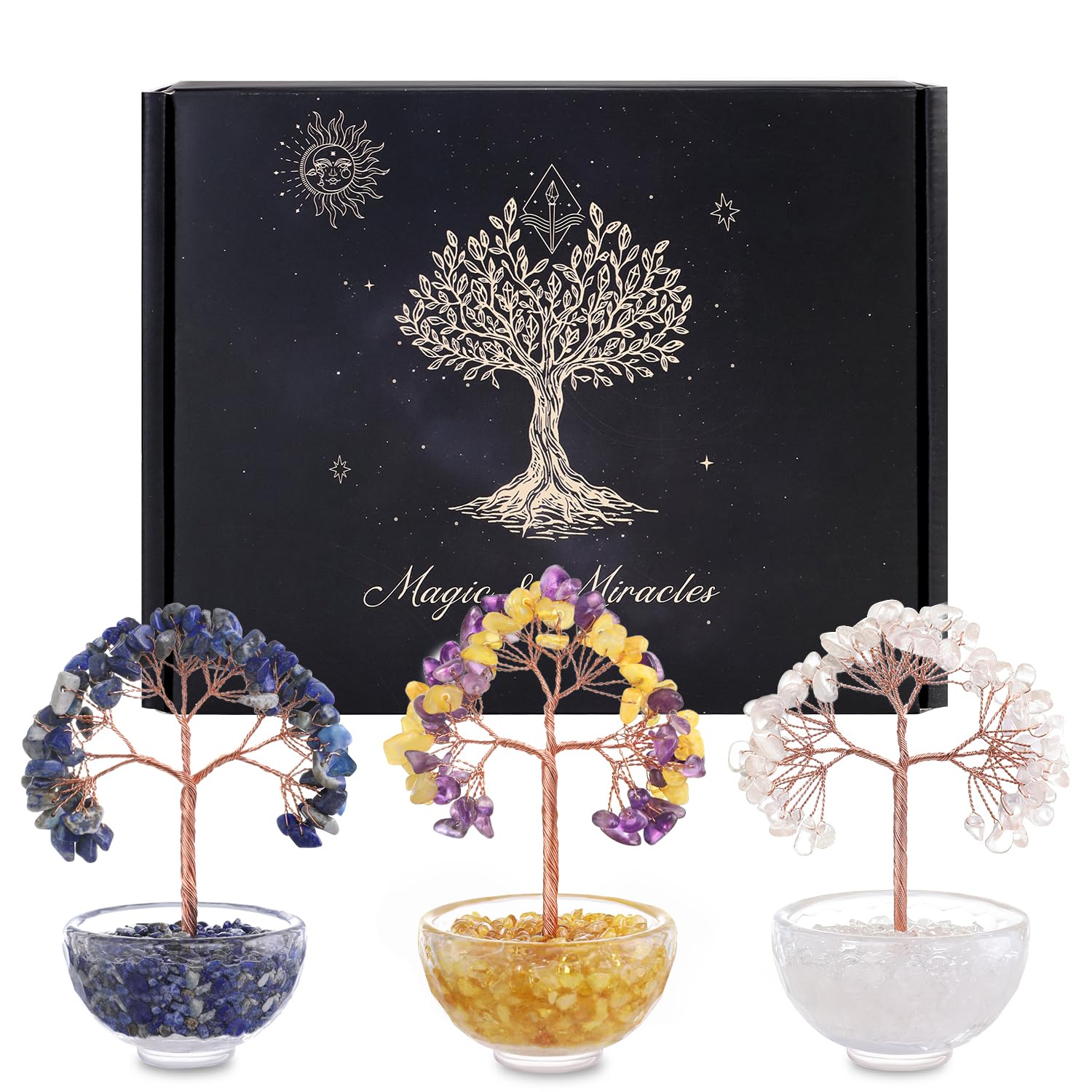 Árbol de la vida de cristal natural para revitalizar ambientes apagados y estresantes