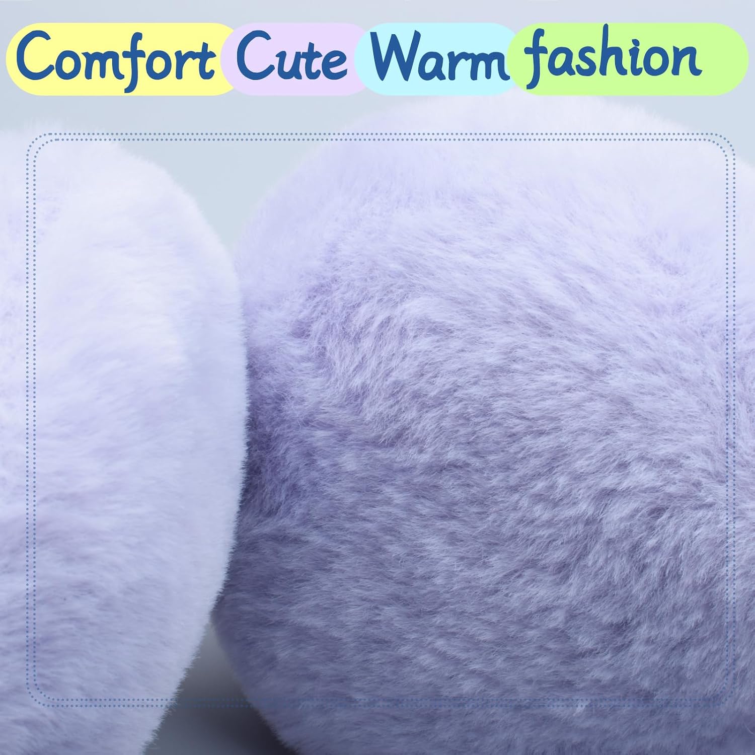 Winter Earmuffs for Kids - Cute Animal Plush Warm Faux Fur Ear muffs with Cat Ear