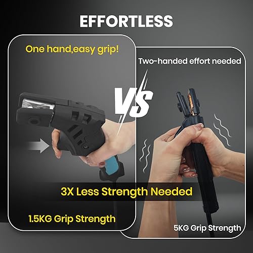 Miniatura 4 de SSimder Portaelectrodo Ergonómico para Soldadura Stinger de 600AMP, Portaelectrodos de Cobre para Soldadura de Barra Pesada con Ángulo Múltiple