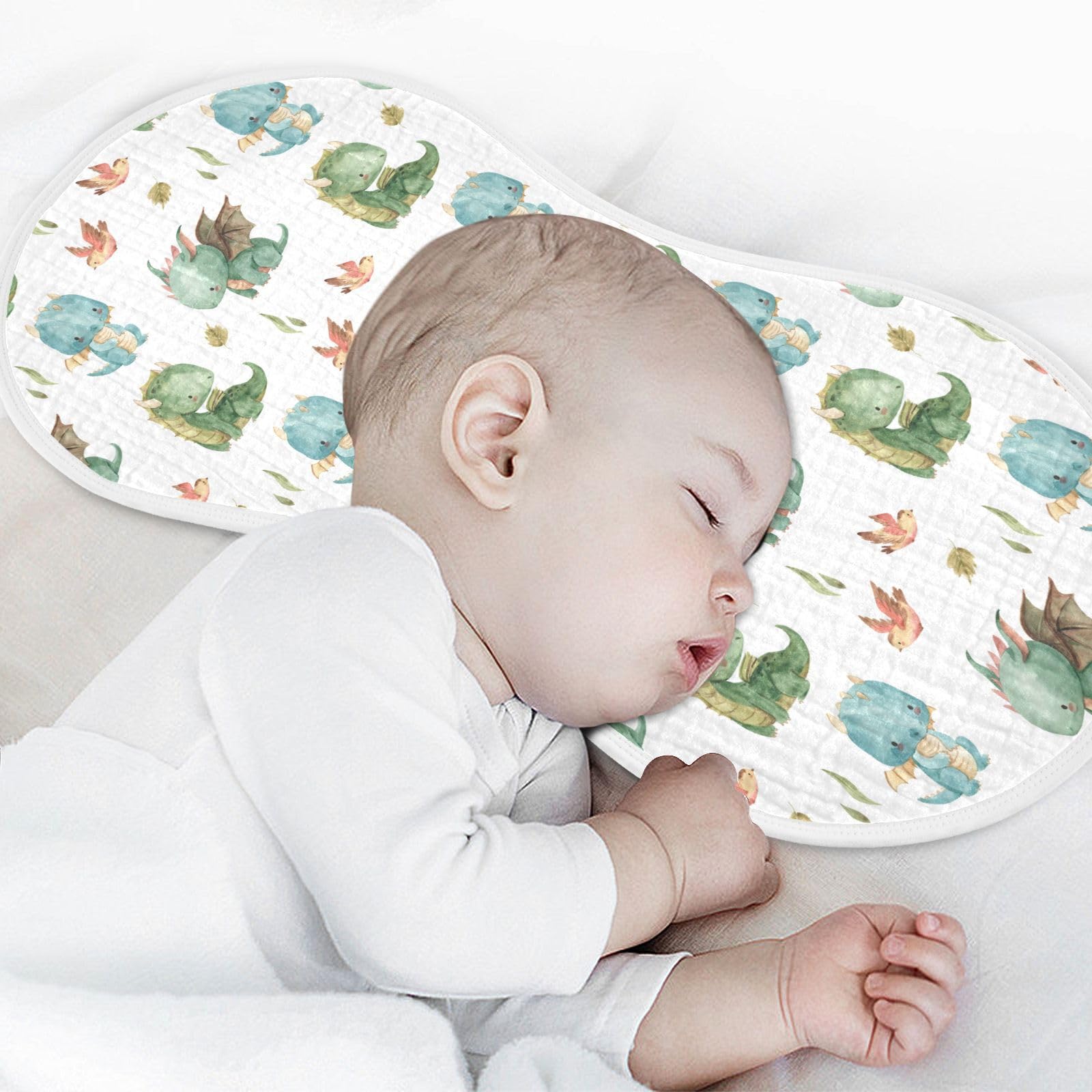 Burbuja Cute Dragon - Paños de muselina para eructos para bebés, trapos de algodón suaves y absorbentes para recién nacidos, niños y niñas, paquete de 2