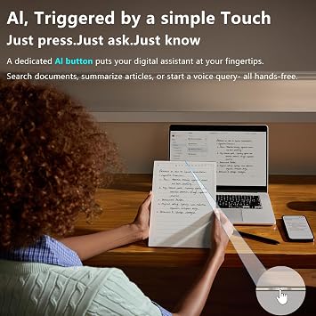 iflytek AINOTE 2,10.65 E-Ink Tablet for Meetings,4.2mm Ultrathin AI Paper Tablet Powered by ChatGPT Support Voice-to-Text,Handwriting Conversion,17-Language Transcription for Work/Study