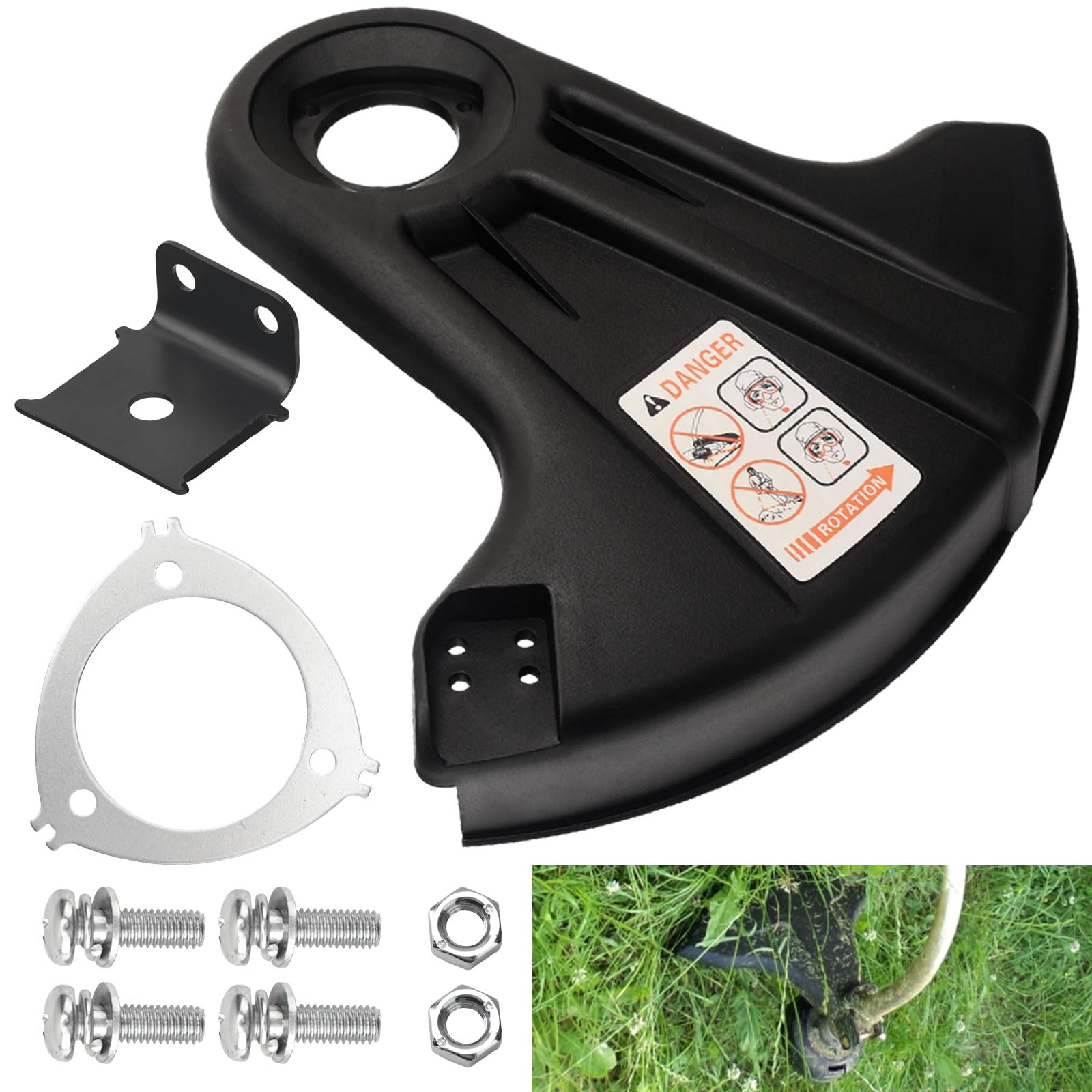 69900040930 - Protector de césped compatible con Echo Shindaiwa SRM-1500, SRM-1500A, SRM-2200, SRM-200CE, SRM-3000, SRM-3010 recortadora/desbrozadora reemplaza 69900040830 69900440930 1 6999. 01027230