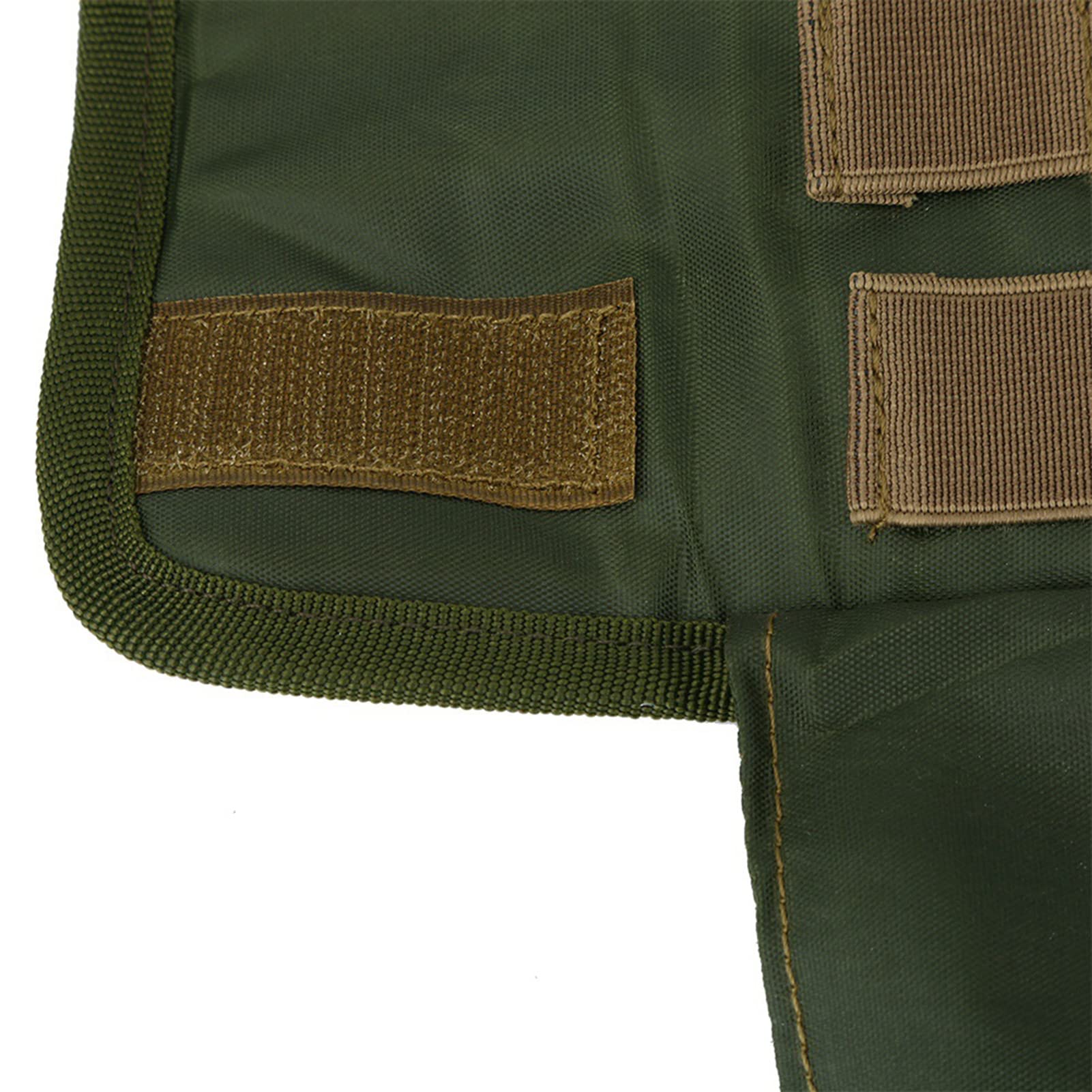 Pilipane Fly Tying Tool Pouch Nylon Fishing Accessory Case Roll Up Design Organizer for Outdoor Fishing Enthusiasts Lightweight Portable Size 43x17cm