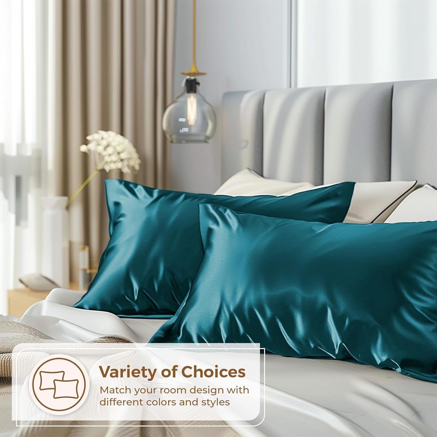 Satin Pillowcase - Hair & Skin Protection + Scrunchies -7 Satin Pillowcase - Hair & Skin Protection + Scrunchies -7