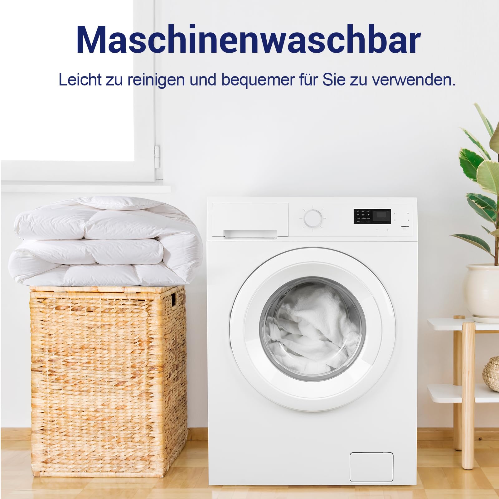 Daunendecke 155x220 Ganzjahres Warm 100% Baumwollbezug,1400 gr. | Bettdecke 155x220 Daunen,4 Jahreszeiten Daunenbettdecke,Ganzjahresdecke,Bettdecken,Federbettdecke,Steppdecke,Ökotex und RDS