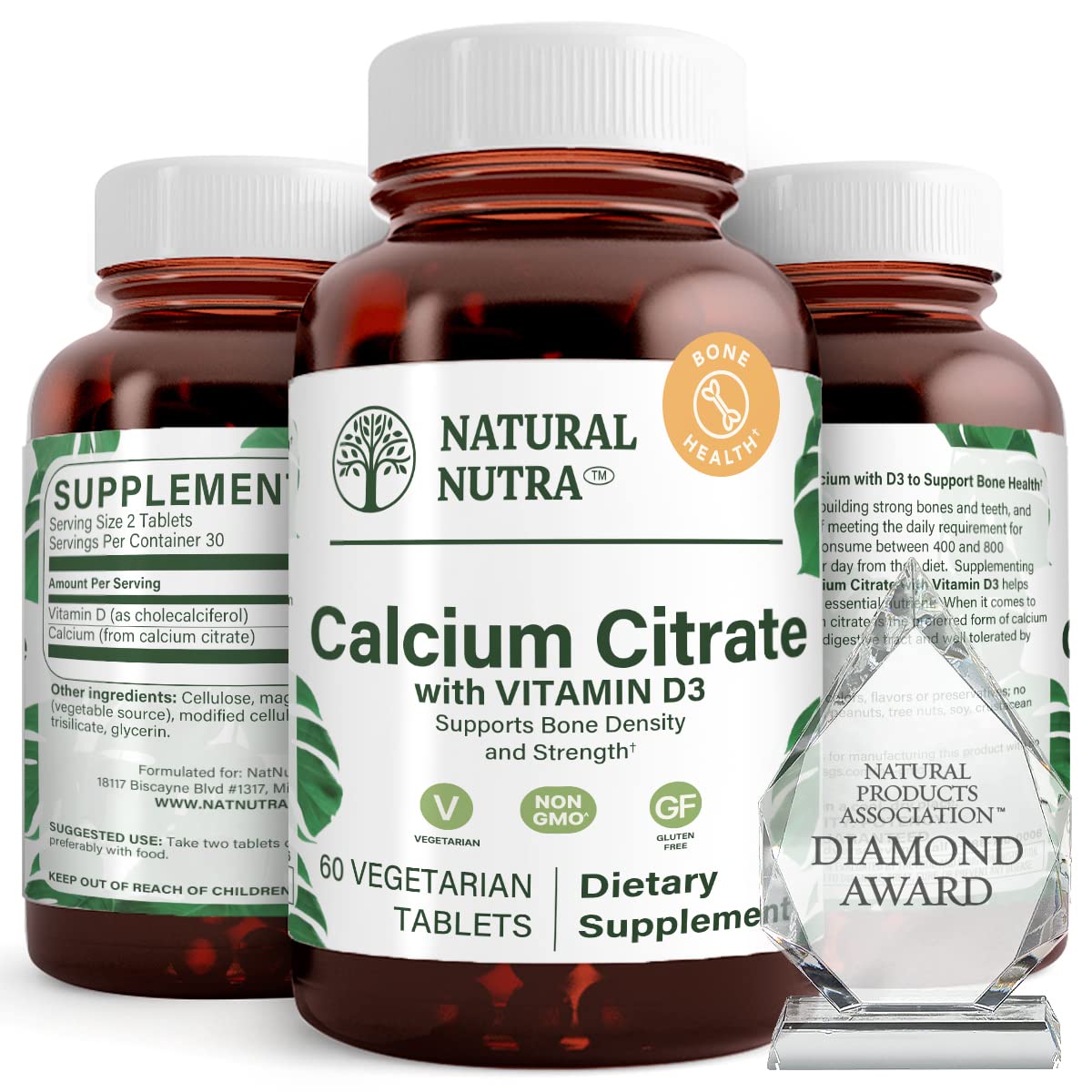 Natural Nutra Calcium Citrate with Vitamin D3 120 Tablets — Amazon image 8