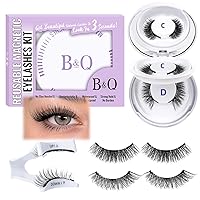 Vista 14 de Kit de Extensión de Pestañas B&Qaugen para Principiantes 70D Kit de Extensión de Pestañas DIY Kit de Extensión de Pestañas Ultra - Suaves, Kit
