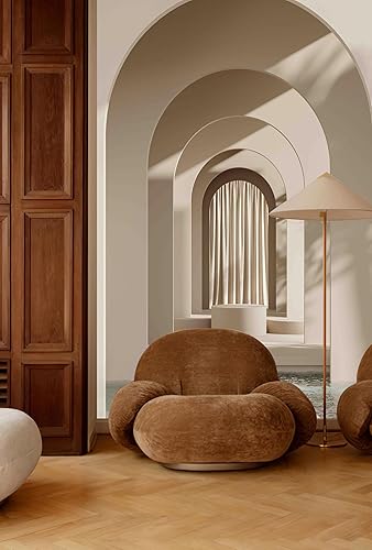 Mural de pared con diseño de arco para puerta, 3D, para habitaciónpasillovestíbulo (59 pulgadas de ancho x 98 pulgadas de alto) lienzo para puerta,