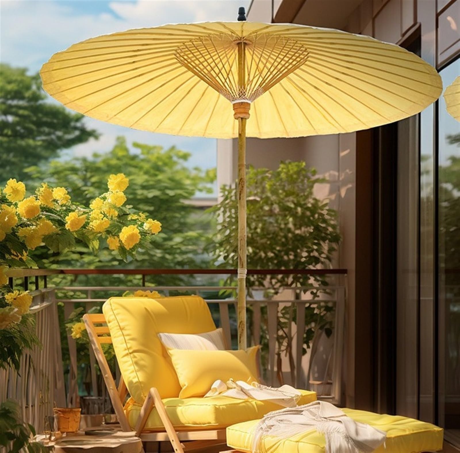 Parasole Antyczna Dekoracja Wnętrz Parasol Olejny Parasol Papierowy Parasol Patio Zewnętrzne Bez Podstawy Parasol Ogrodowy(Grün)