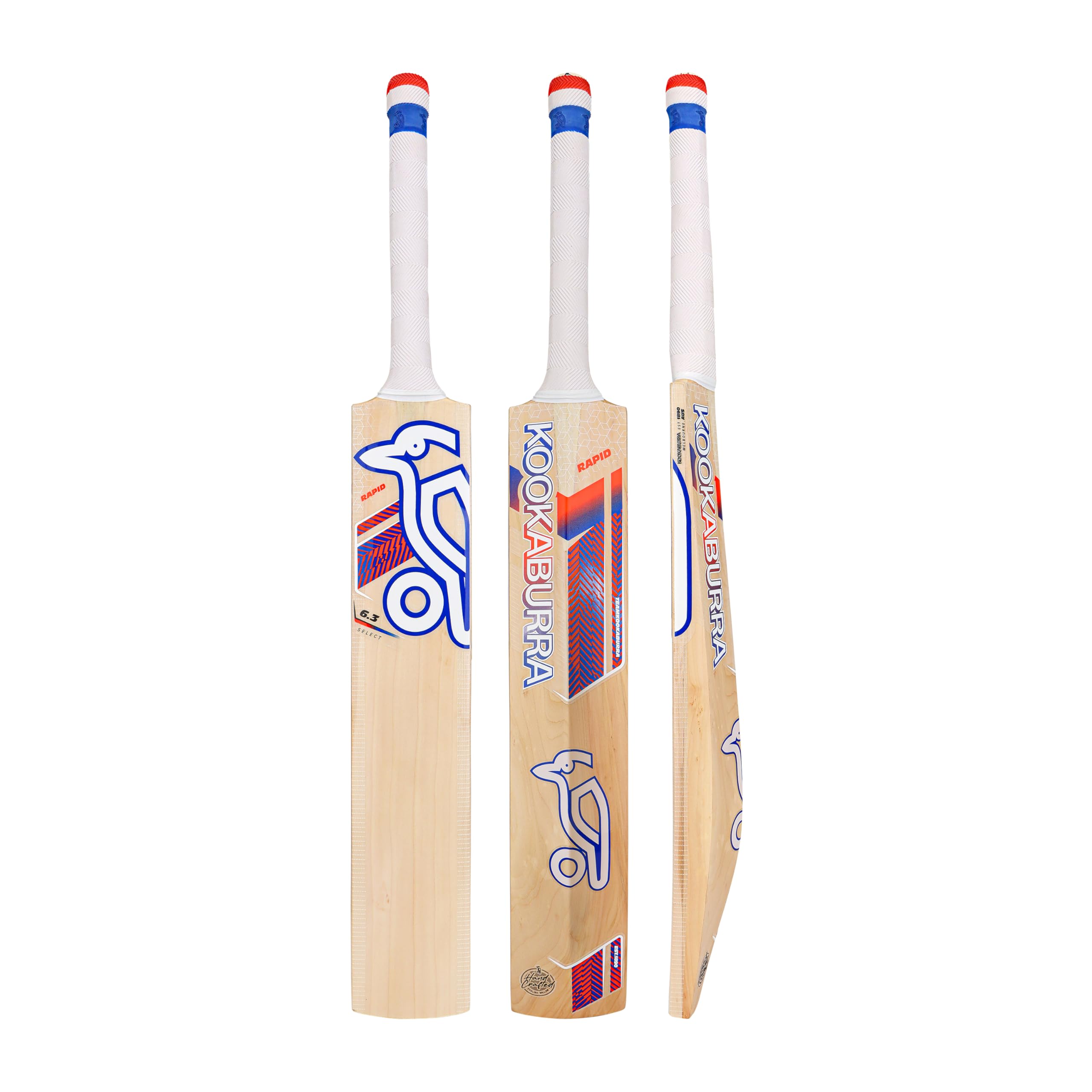 Kookaburra Rapid 6.3 Select Cricket Bat - Short Handle, Purple & Red