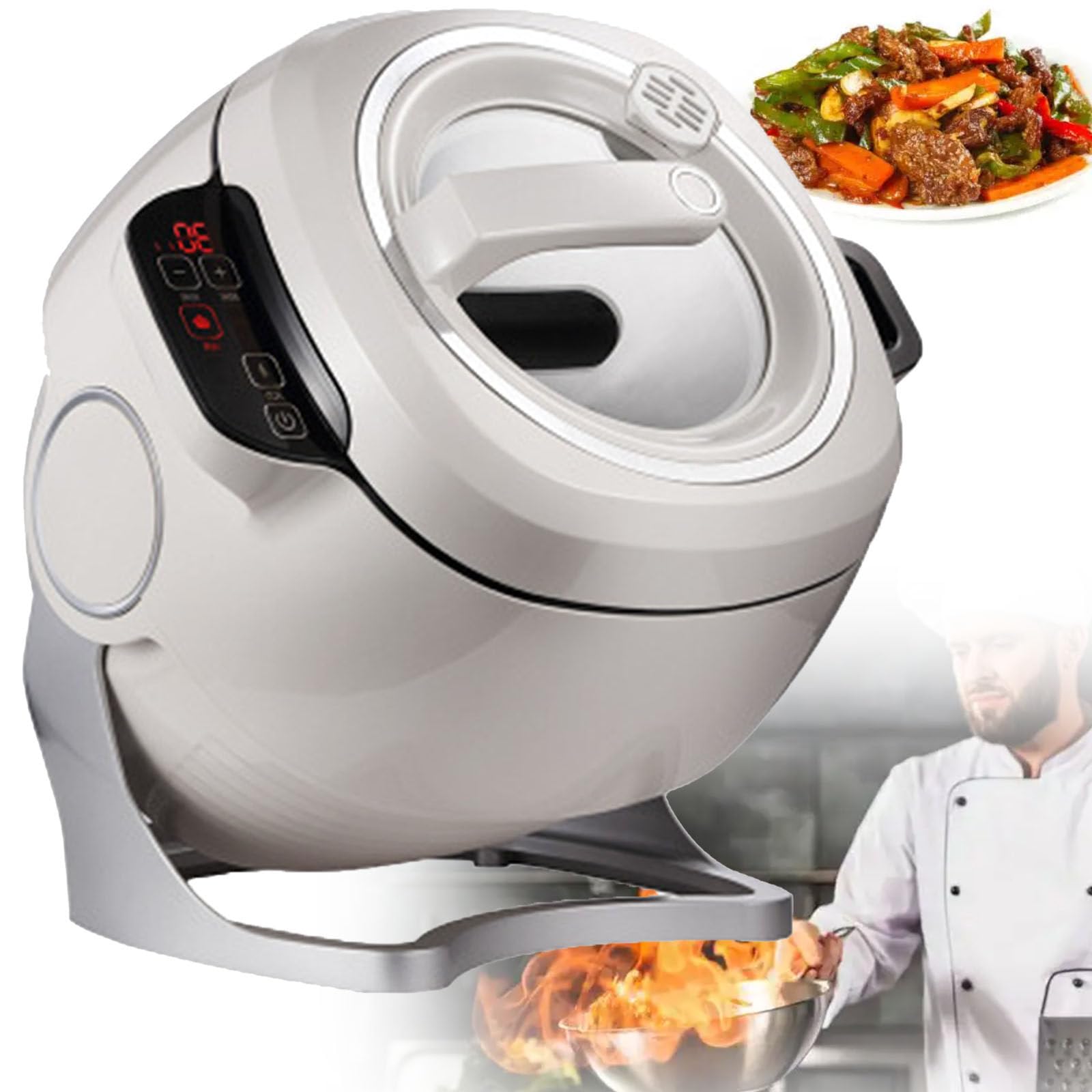 ylpddmm Commercial Food Processor,Smart Cooking Automatic Cooking Machine