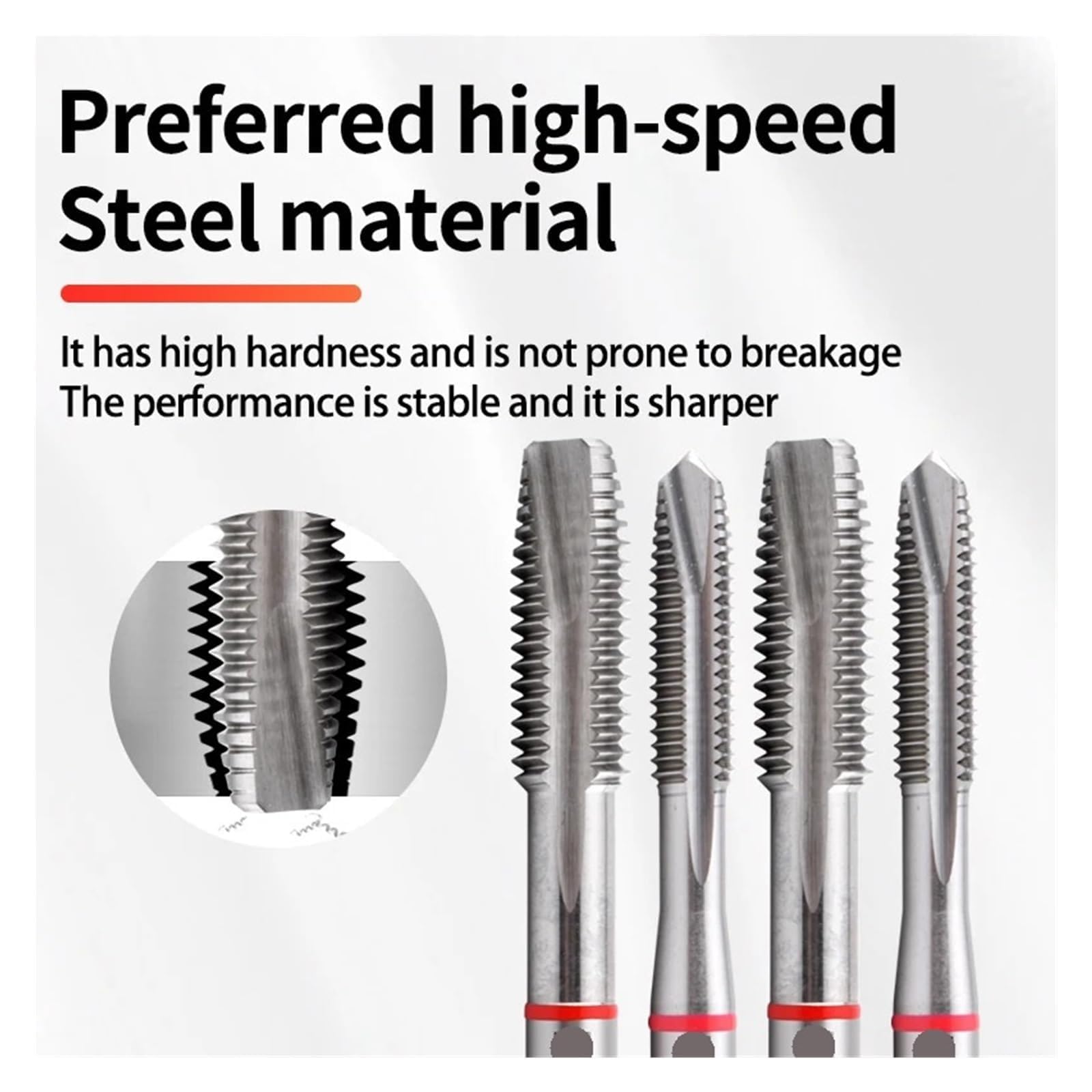 Grifo de rosca de tubo, grifos de rosca en espiral para UNC y UNF, opciones de metal duraderas para tuberías y grifos, múltiple, perfecto para aplicaciones de fontanería