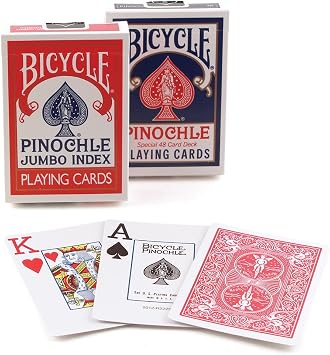 Bicycle Pinochle Jumbo Playing Cards Pack of 12