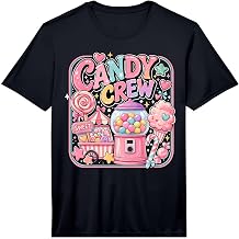 Candy Crew Candy Costume Women Candy Land Kids Sweetie Performance T-Shirt