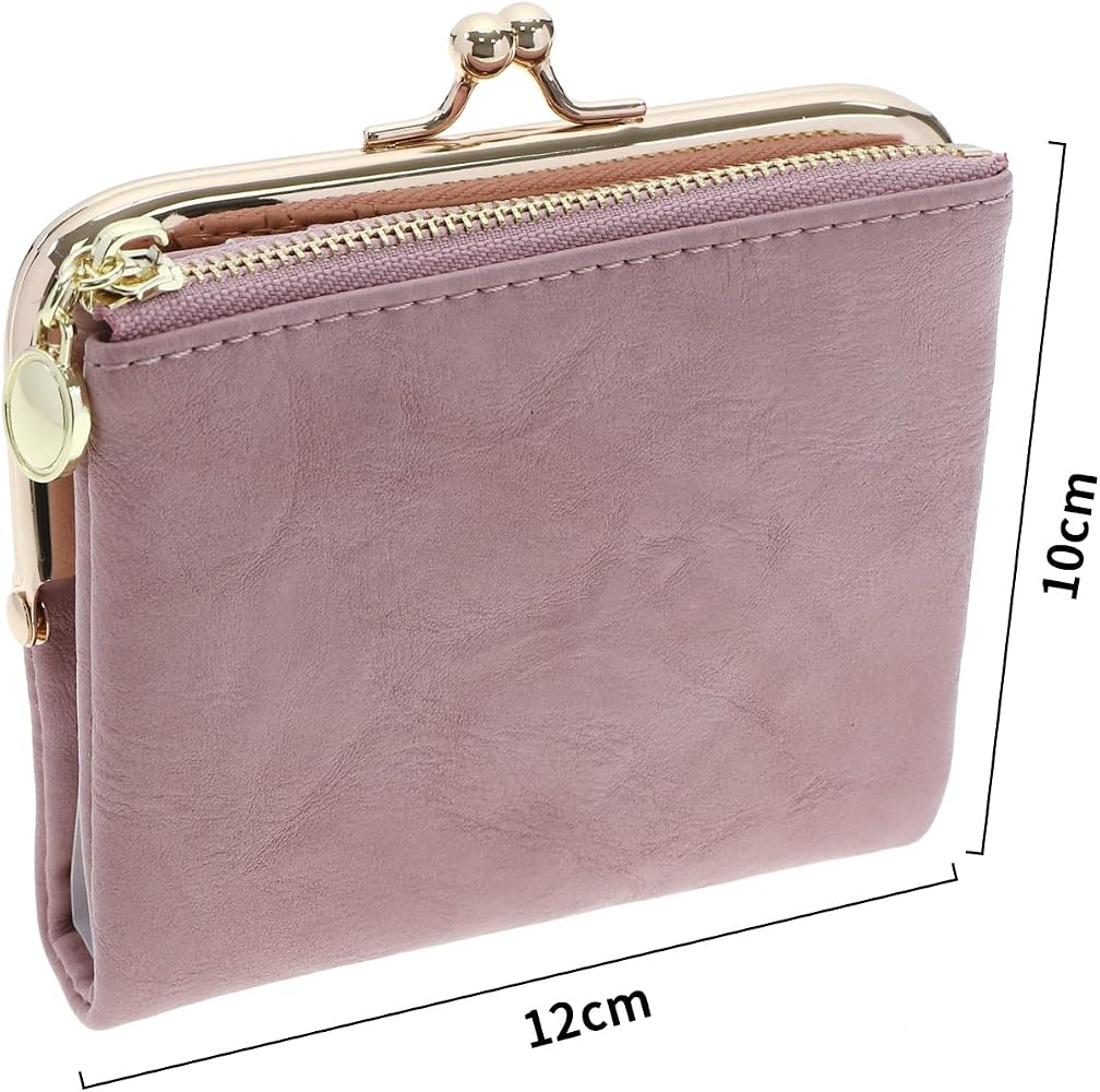 PORTAFOGLIO UOMO CON cerniera PU porta carte di credito catena borsa