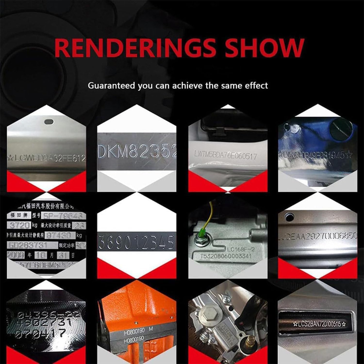 Pneumatic Dot Peen Marking Machine for Metal Engraving - Electric Steel Plate Marking Tool for VIN, Code, Chassis Number & Industrial Applications