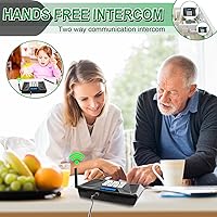 Vista 4 de Intercomunicadores inalámbricos para el hogar actualizado, intercomunicador dúplex completo de 5300 pies manos libres, sistema de intercomunicación