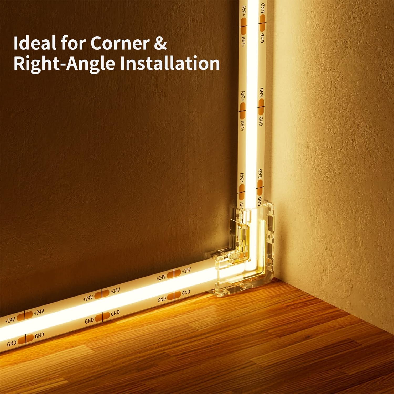 PAUTIX Connecteurs De Ruban LED CCT COB 4 Broches 10 Mm, Connecteurs D