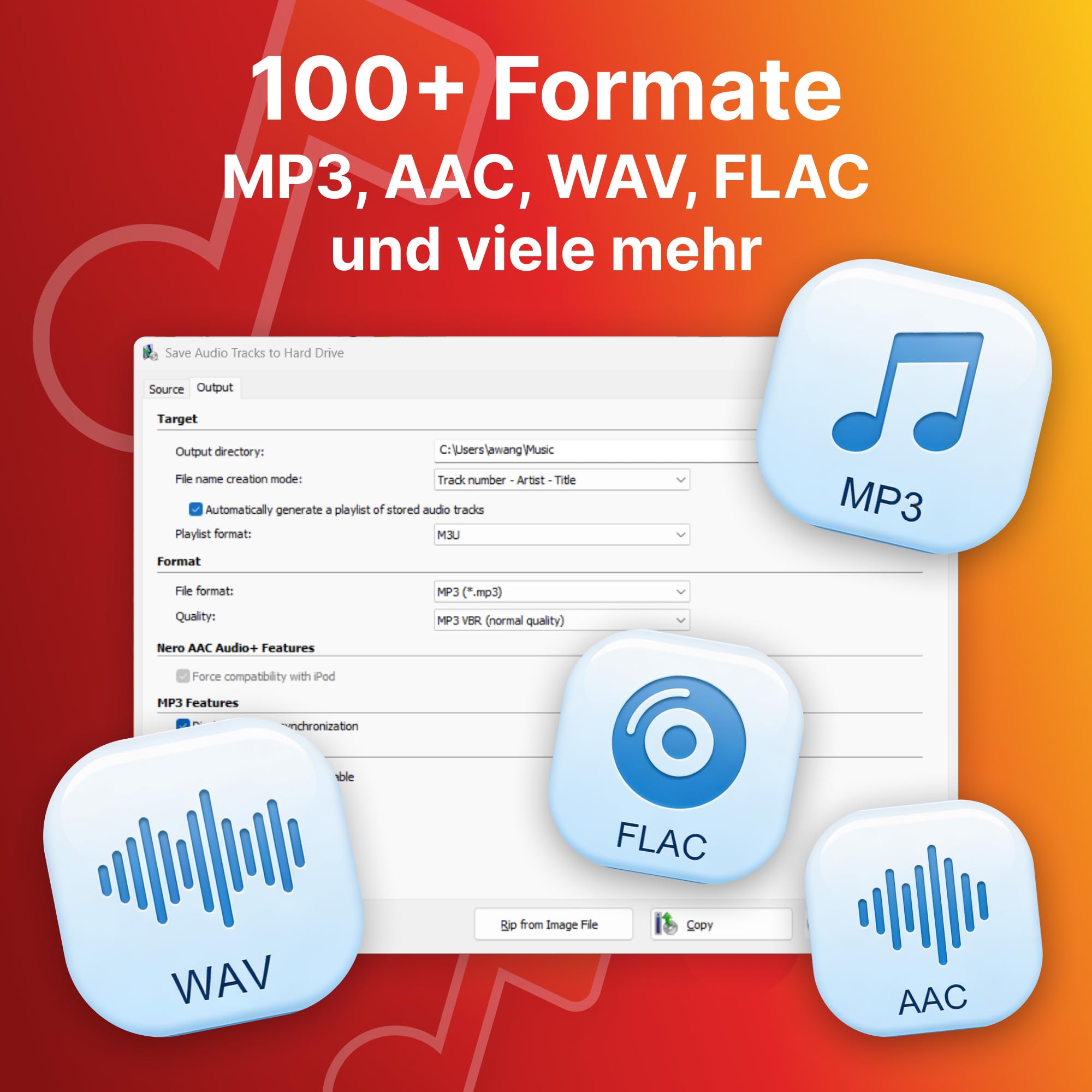 Nero CD Ripper Software | Audio CDs in MP3, FLAC, AAC umwandeln | Musik digitalisieren Software | mit Nero Burning ROM Technologie | Unlimitierte Lizenz | 1 PC | Windows 11/10/8/7