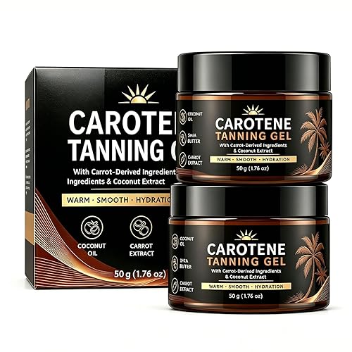 Intensive Tanning Gel, Carotene Infused Self Tanner, Sun‑Kissed Natural Bronzing