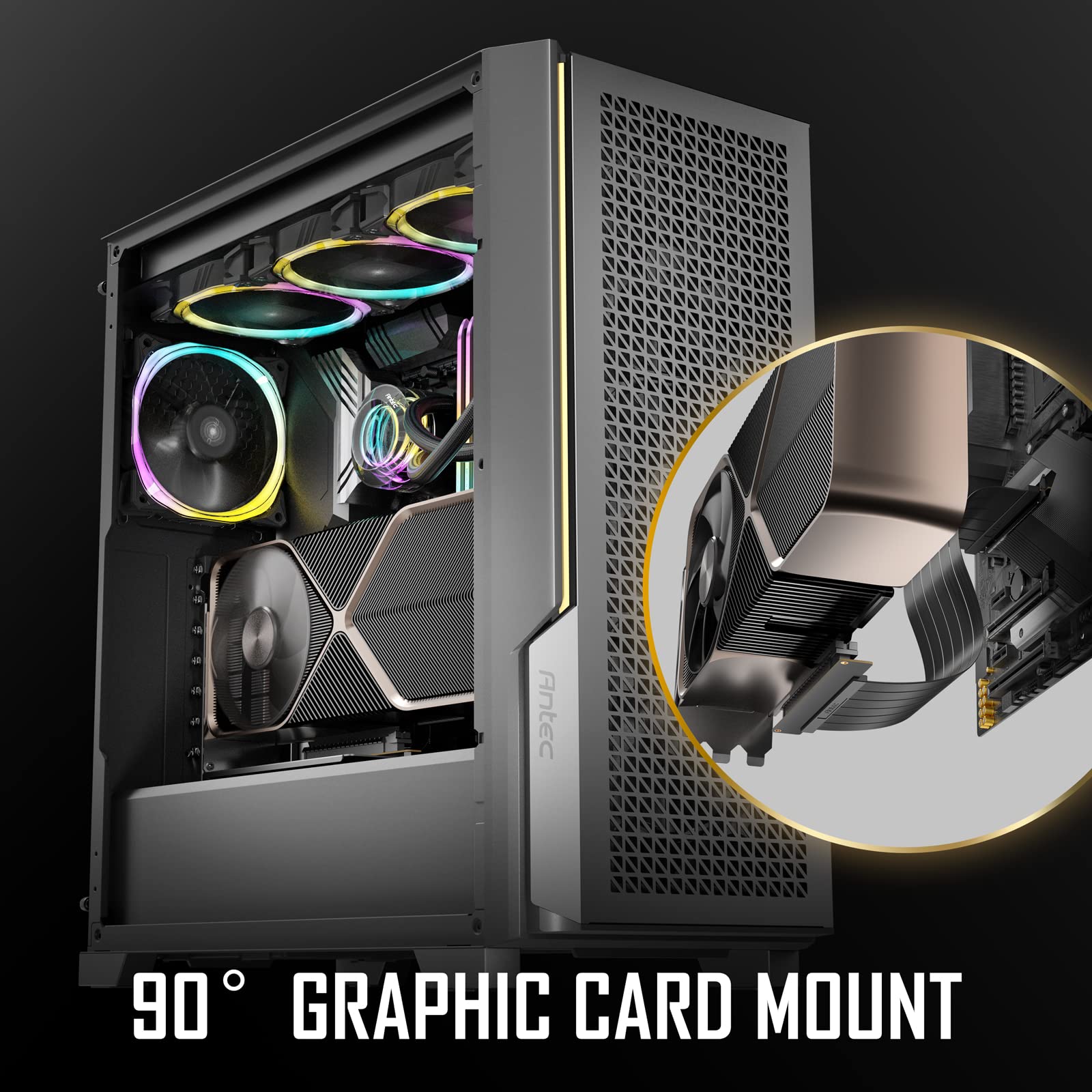 Amazon.com: Antec PCI-E 4.0 Riser Cable White RTX4090 RX6950XT